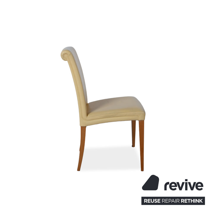 8er Garnitur Poltrona Frau Vittoria Leder Gelb