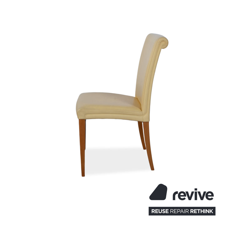 8er Garnitur Poltrona Frau Vittoria Leder Gelb