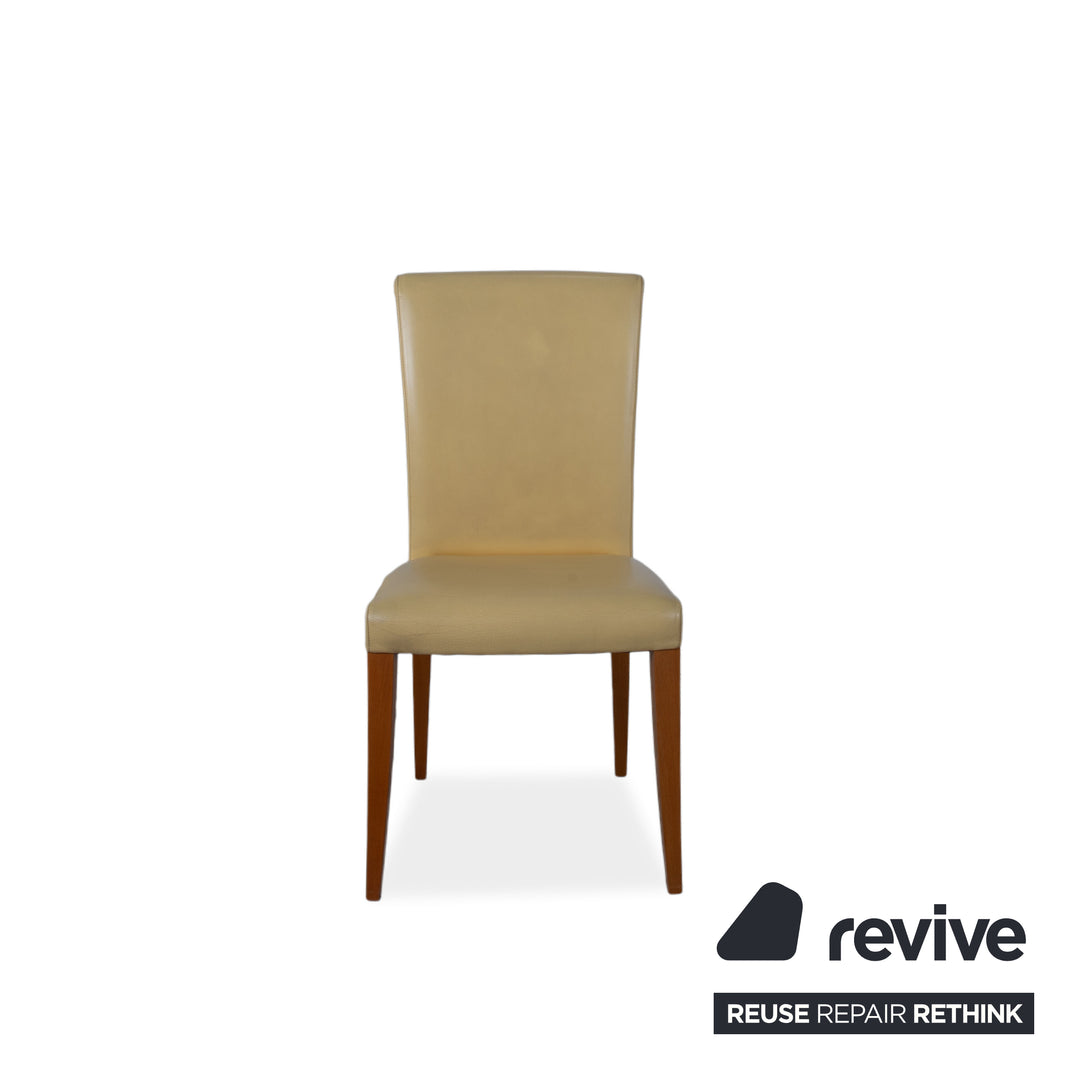 Ensemble en cuir Poltrona Vittoria pour femme, jaune