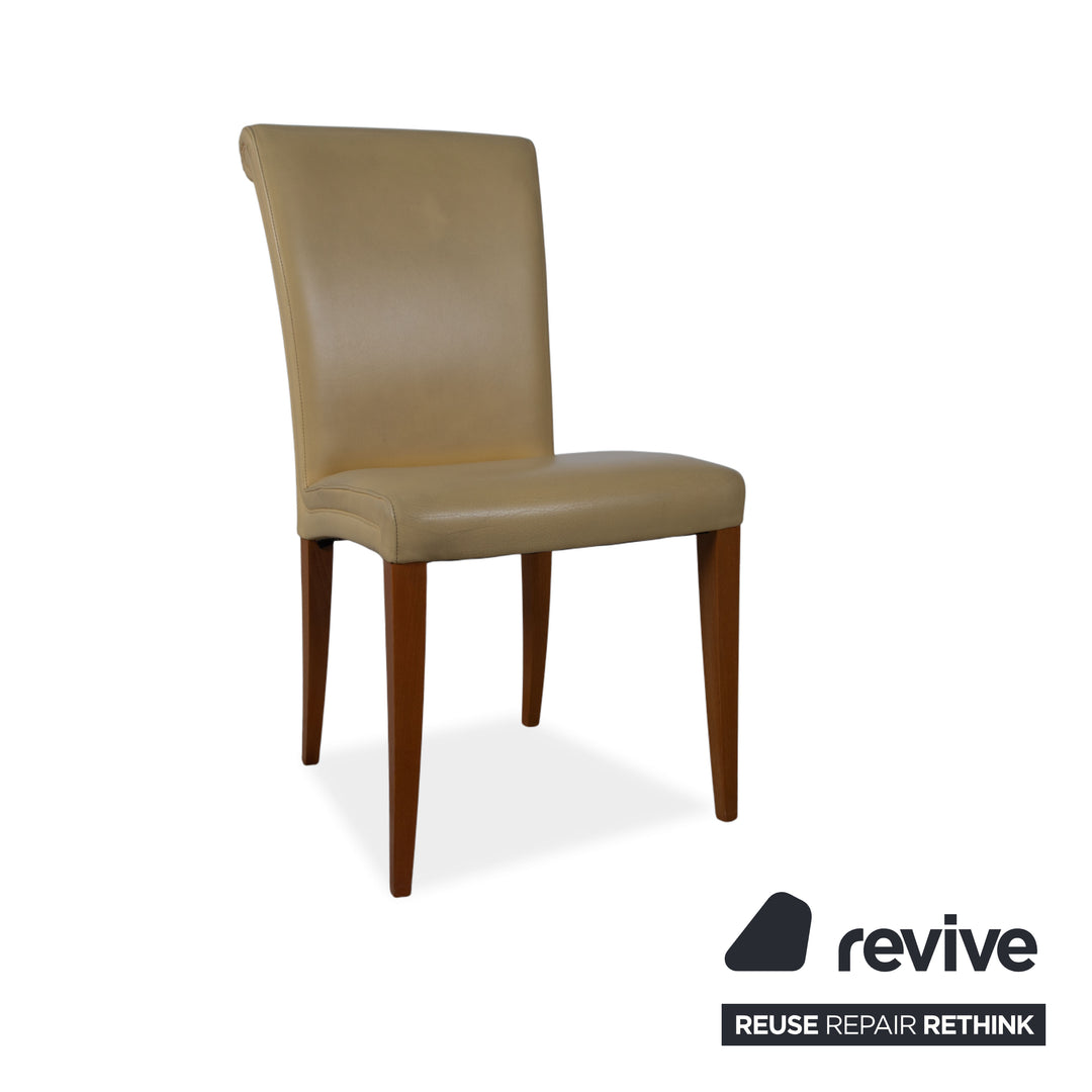 Ensemble en cuir Poltrona Vittoria pour femme, jaune