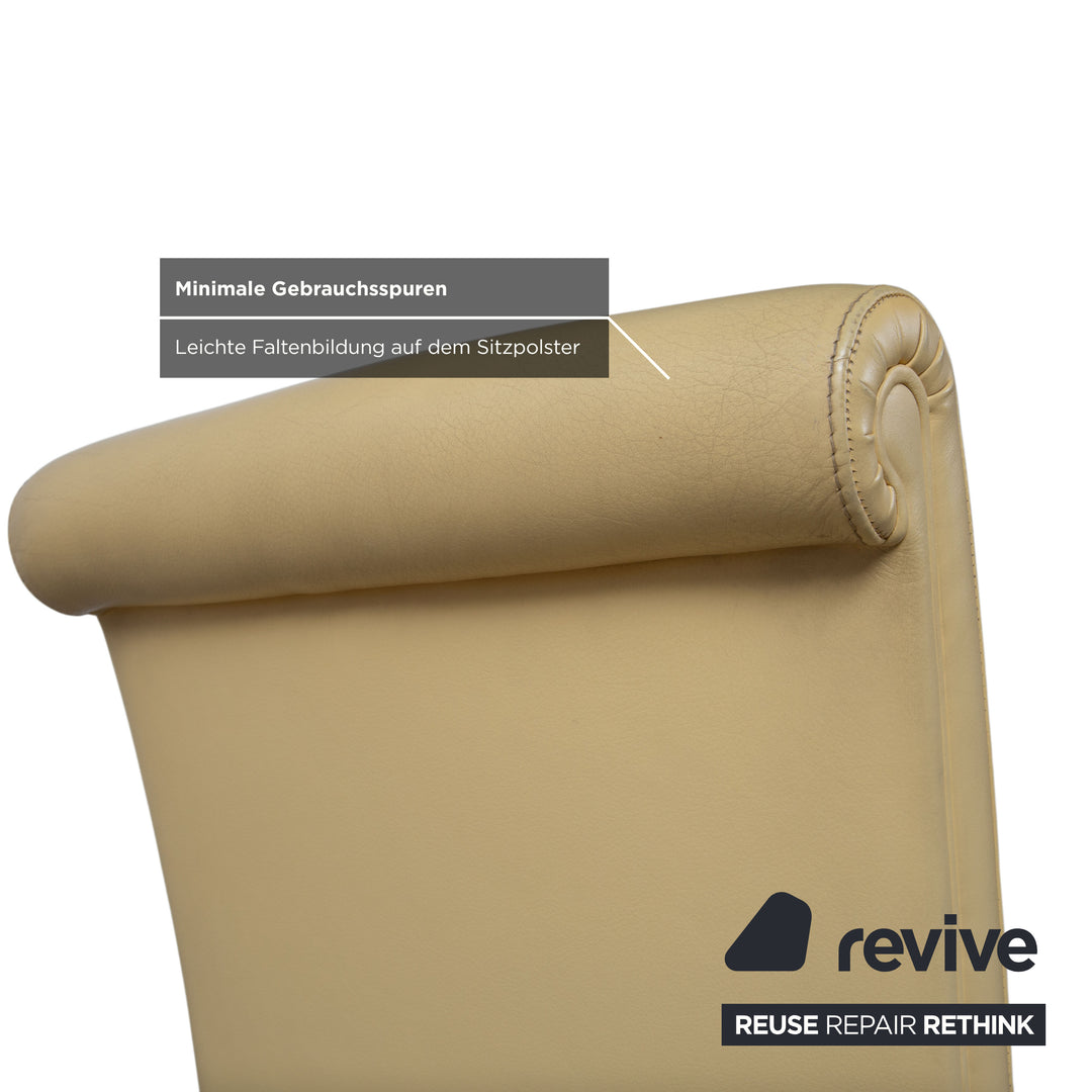 Ensemble en cuir Poltrona Vittoria pour femme, jaune