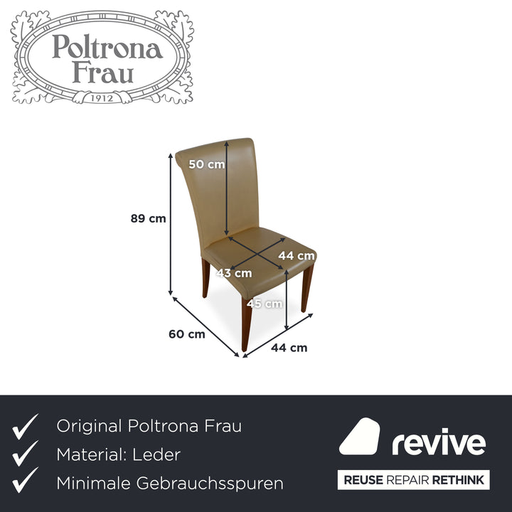 Ensemble en cuir Poltrona Vittoria pour femme, jaune