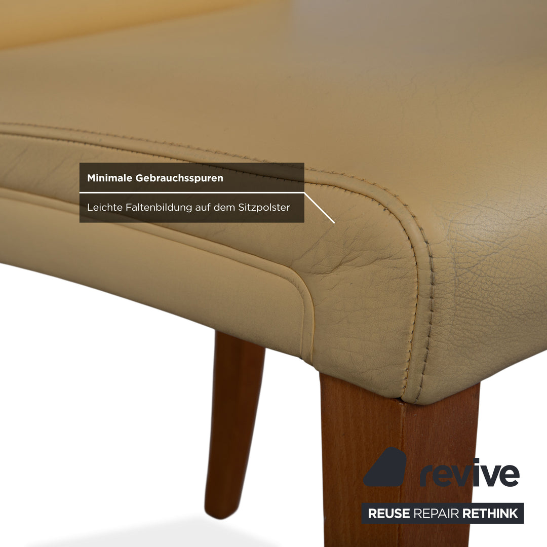 Ensemble en cuir Poltrona Vittoria pour femme, jaune