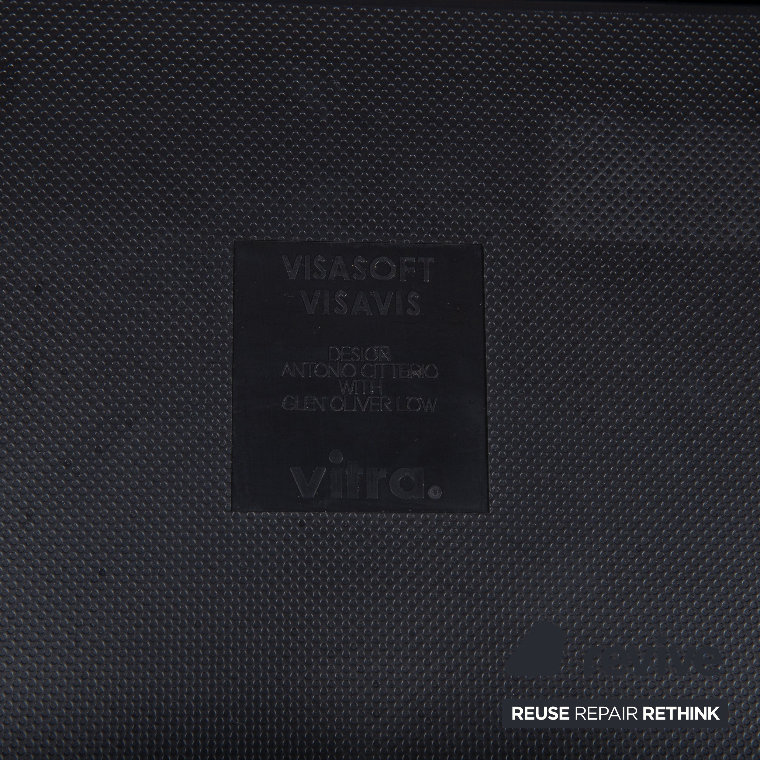 8er Garnitur Vitra Visasoft Leder Stuhl Schwarz Office Freischwinger