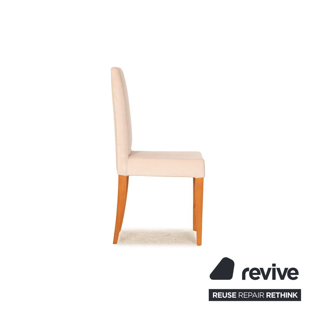 Lot de 8 chaises Who's Perfect en tissu beige salle à manger