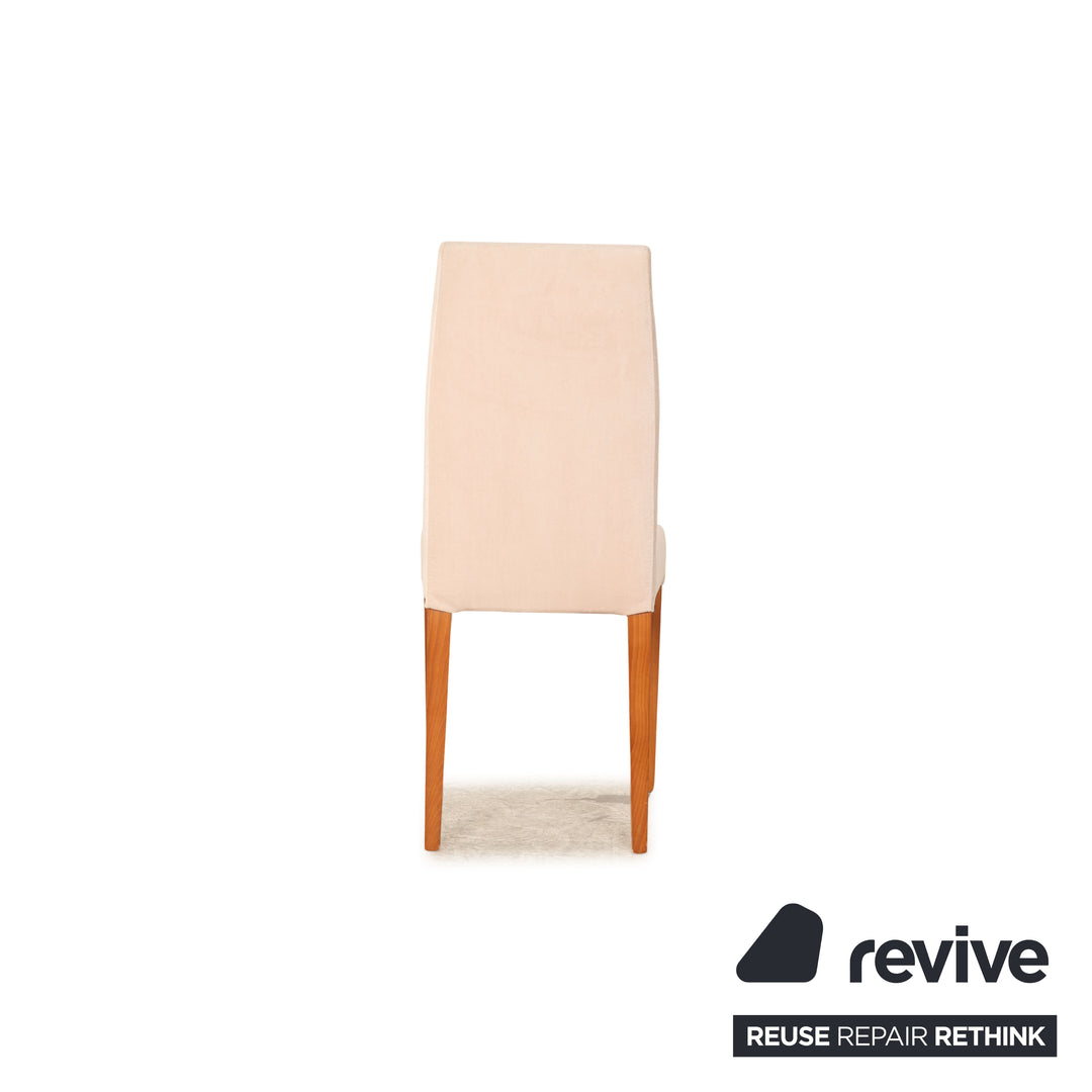 Lot de 8 chaises Who's Perfect en tissu beige salle à manger