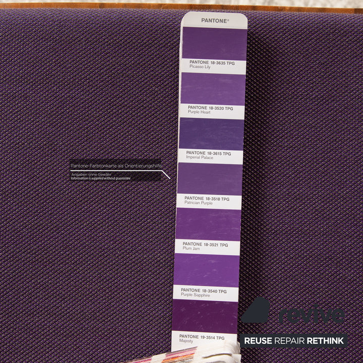 Lot de 8 chaises de forme d'époque tissu violet rose bois marron