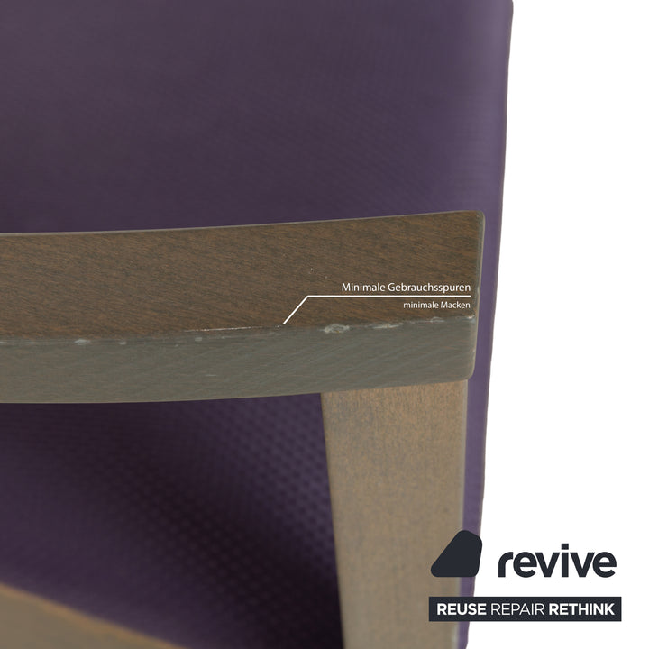 8-seater chair set TONON wooden chair brown grey purple armchairs