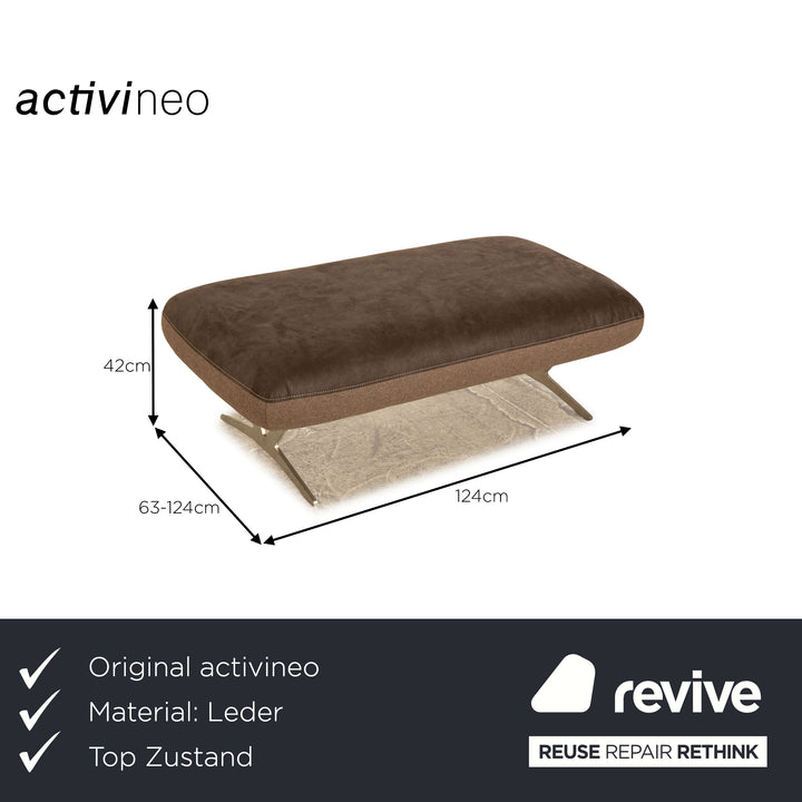 Activineo Tabouret Créole Cuir Marron fonction manuelle