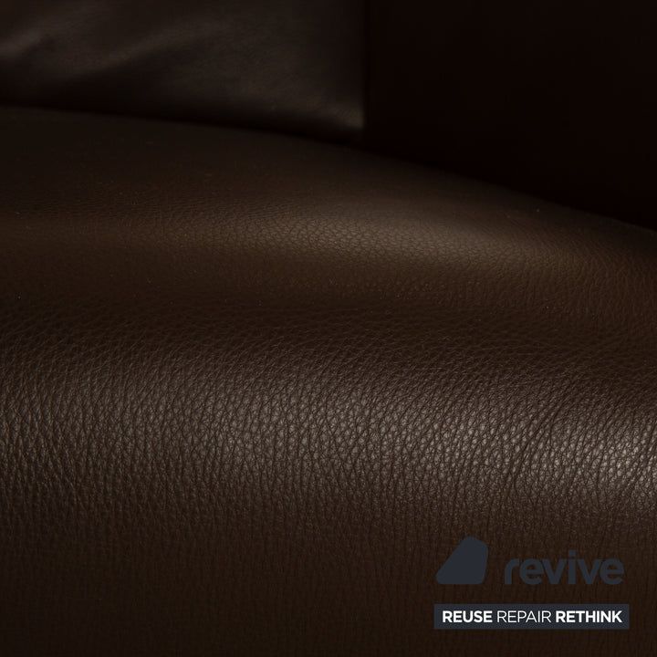 Fauteuil en cuir Aera Signa marron fonction électrique aide à se lever