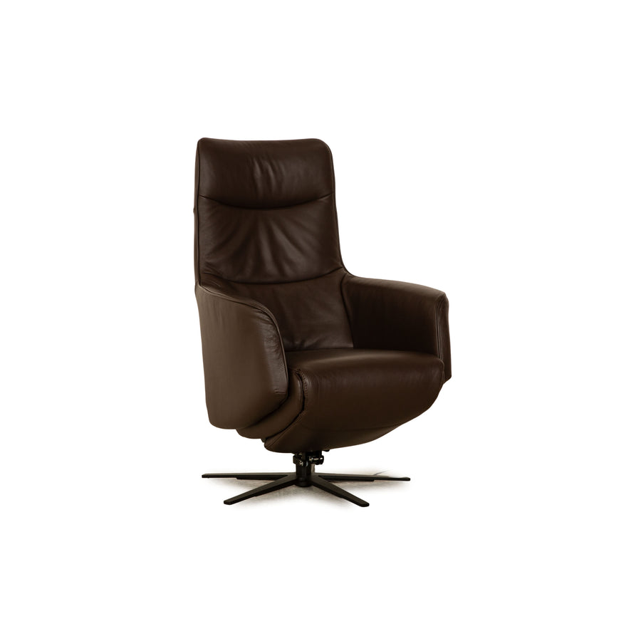 Fauteuil en cuir Aera Signa marron fonction électrique aide à se lever