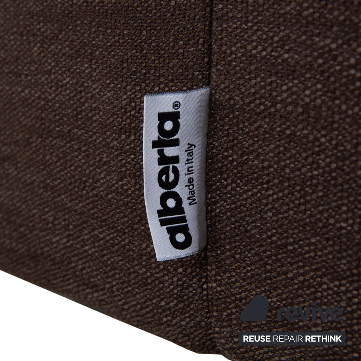 alberta Summer Stoff Ecksofa Braun manuelle Funktion	Sofa Couch