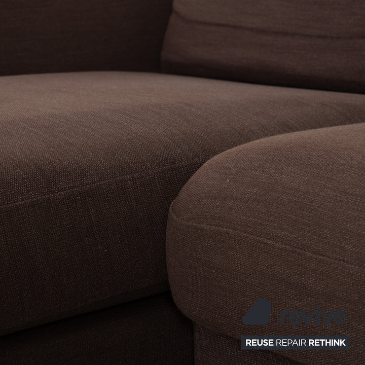 alberta Summer Stoff Ecksofa Braun manuelle Funktion	Sofa Couch