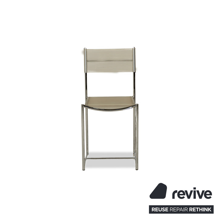 Alias ​​101 Spaghetti Chair Steel Chair Silver