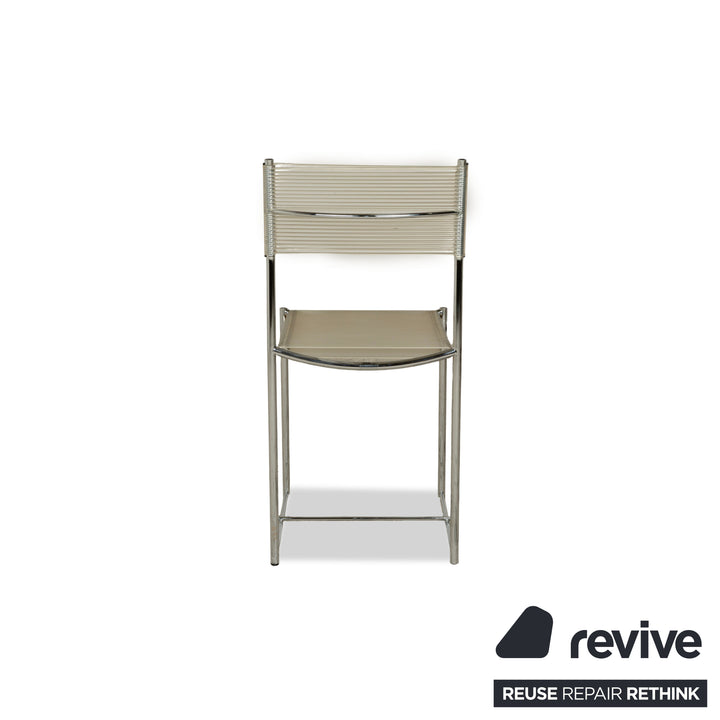 Alias ​​101 Spaghetti Chair Steel Chair Silver