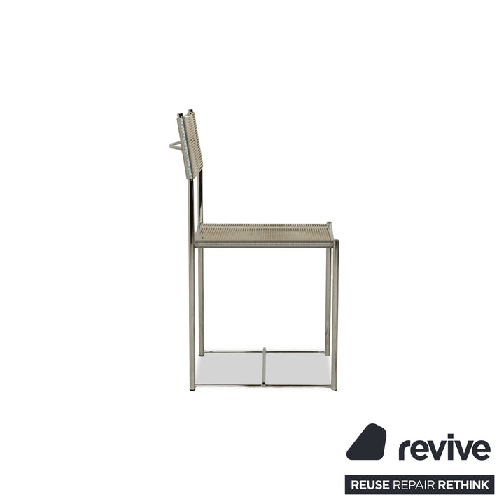 Alias ​​101 Spaghetti Chair Steel Chair Silver