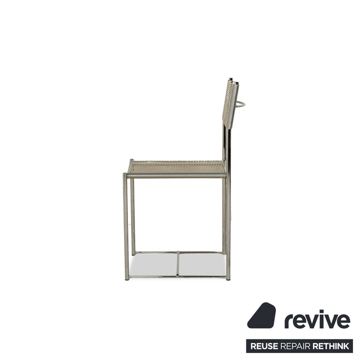 Alias ​​101 Spaghetti Chair Steel Chair Silver
