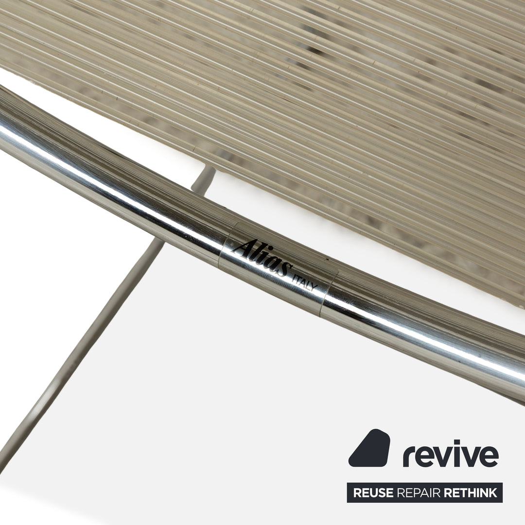 Alias ​​101 Spaghetti Chair Steel Chair Silver