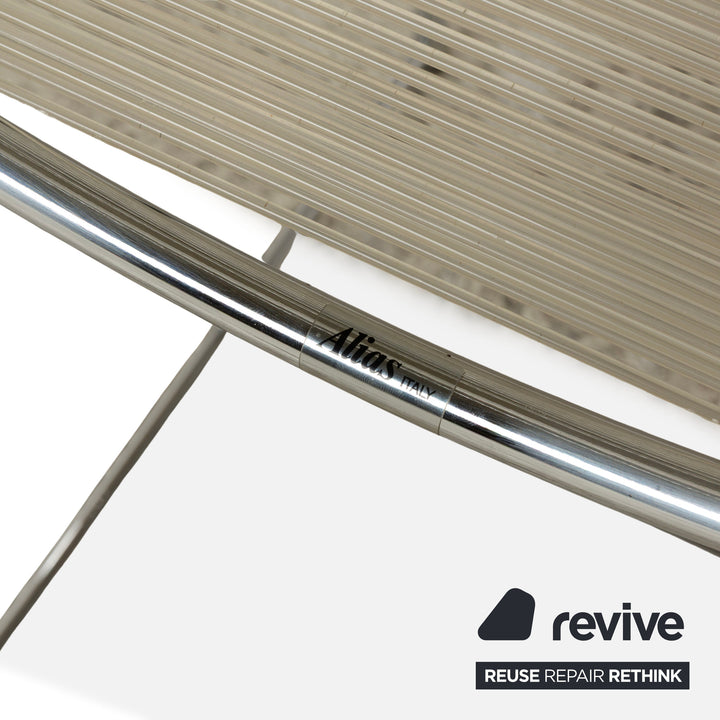 Alias ​​101 Spaghetti Chair Steel Chair Silver