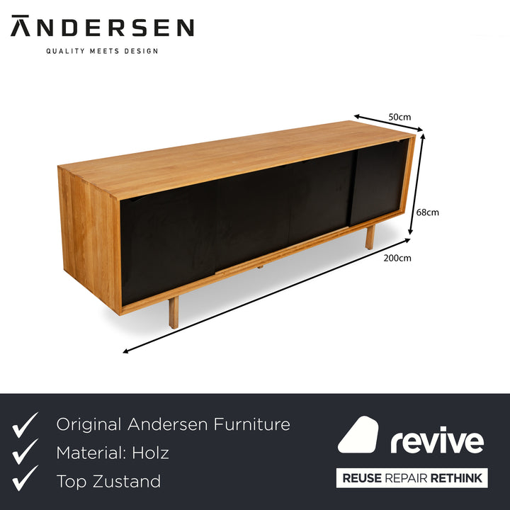 Andersen Furniture S1 Wooden Sideboard Black Brown