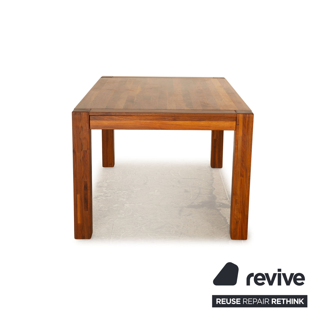 Annexe Cube table à manger en bois noyer marron extensible 160/260 x 76 x 100cm