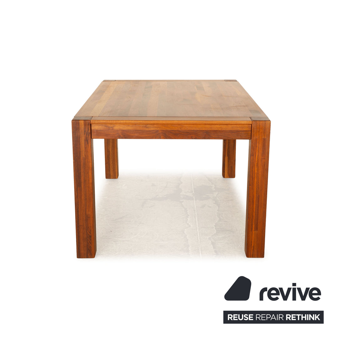 Annexe Cube table à manger en bois noyer marron extensible 160/260 x 76 x 100cm