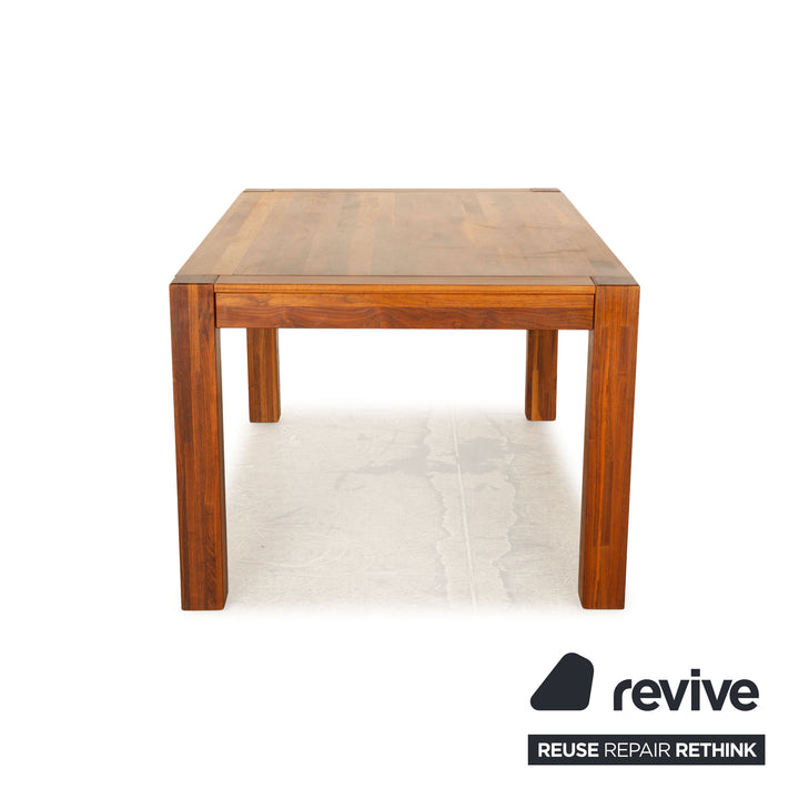 Annexe Cube table à manger en bois noyer marron extensible 160/260 x 76 x 100cm