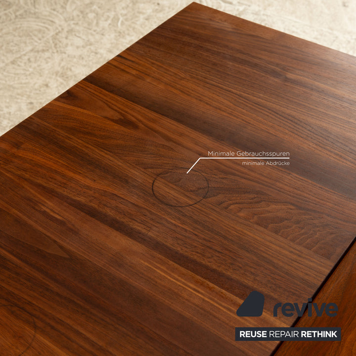 Annexe Cube table à manger en bois noyer marron extensible 160/260 x 76 x 100cm