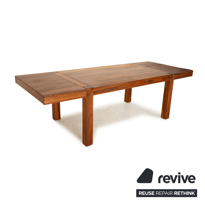 Annex Cube wooden dining table brown walnut extendable 160/260 x 76 x 100cm