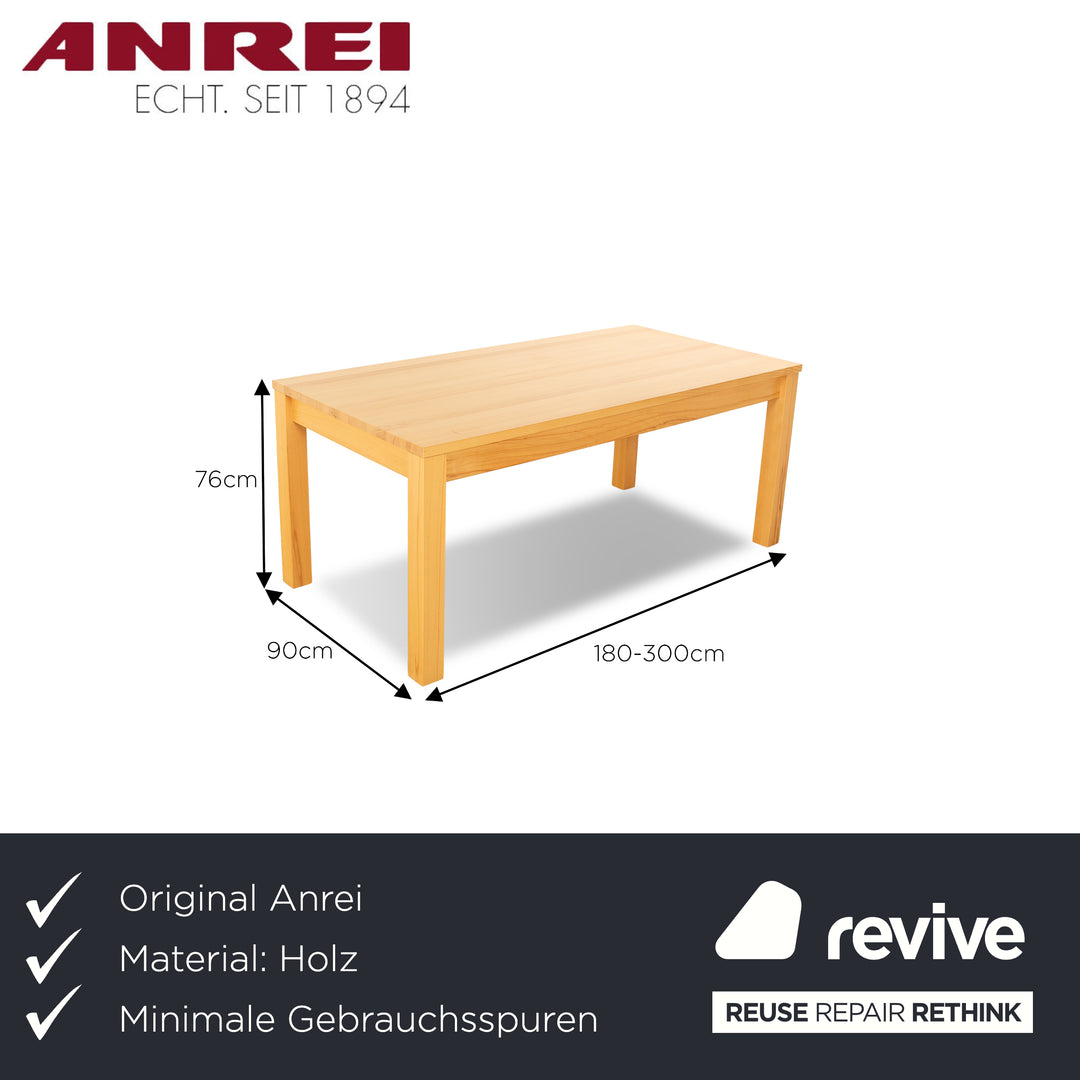 Anrei Holz Esstisch Braun Ausziehfunktion 180-300 x 90 x 76 cm