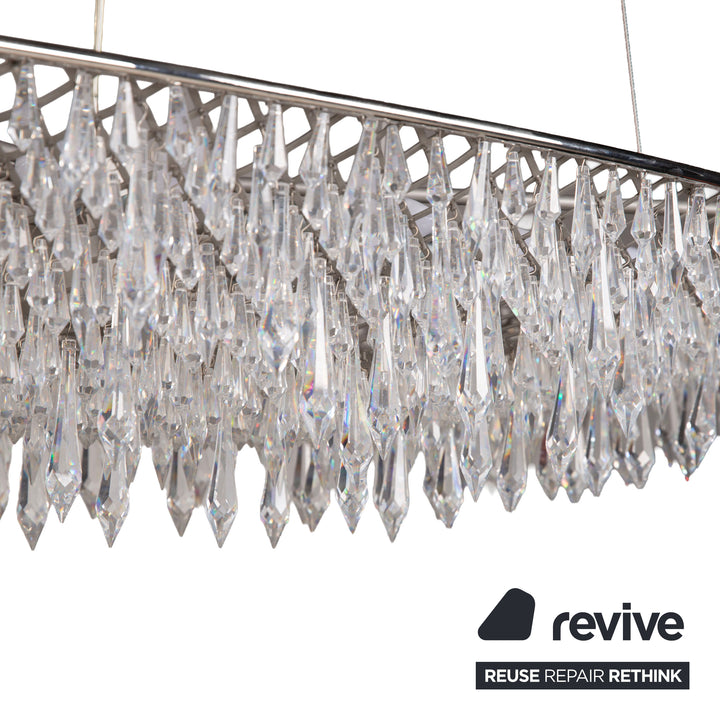 Anthology Quartet Crystal Rain Oval 120cm Pendant Lamp