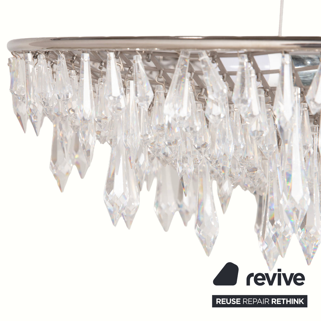 Anthologie Quartett Crystal Rain Oval 120cm Pendelleuchte