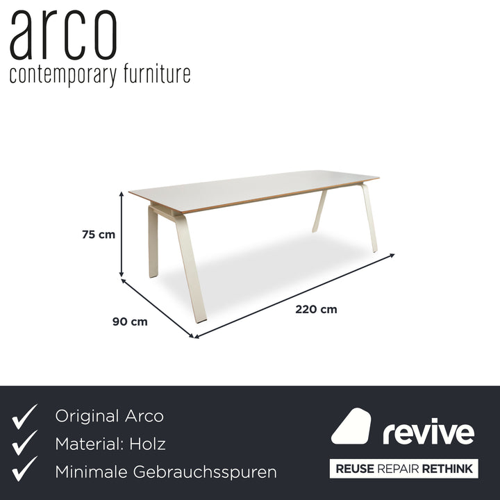 Arco Esstisch Holz Weiß