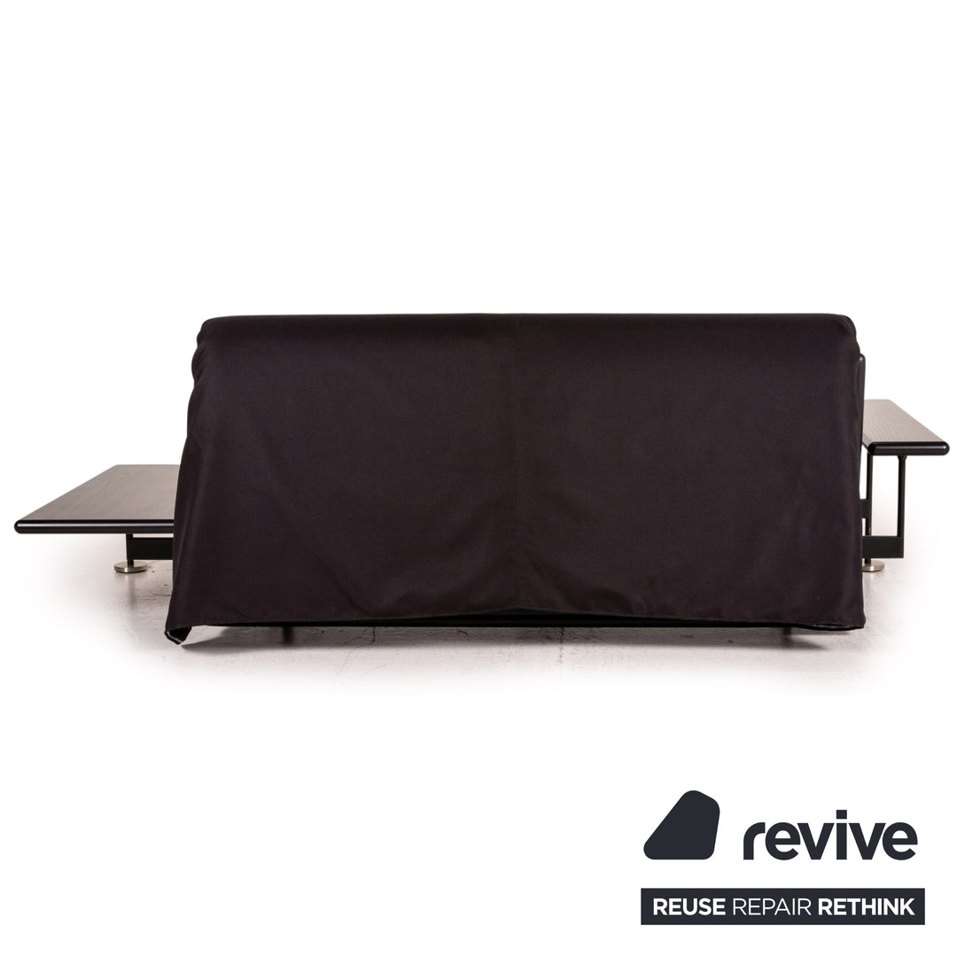 Arflex Pepper Stoff Schlafsofa Schwarz Dreisitzer Sofa Couch