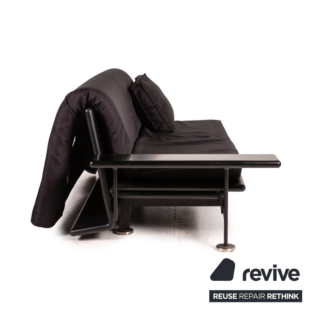 Arflex Pepper Stoff Schlafsofa Schwarz Dreisitzer Sofa Couch