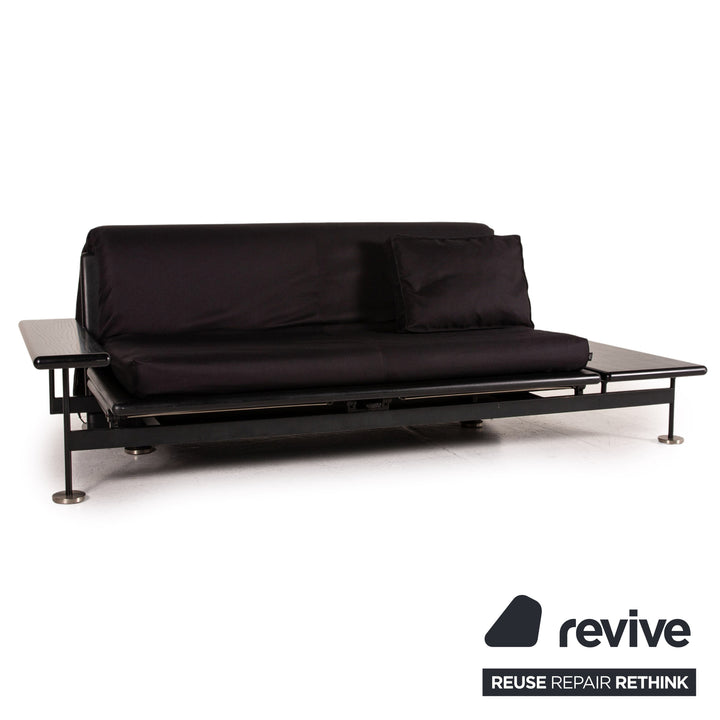 Arflex Pepper Stoff Schlafsofa Schwarz Dreisitzer Sofa Couch