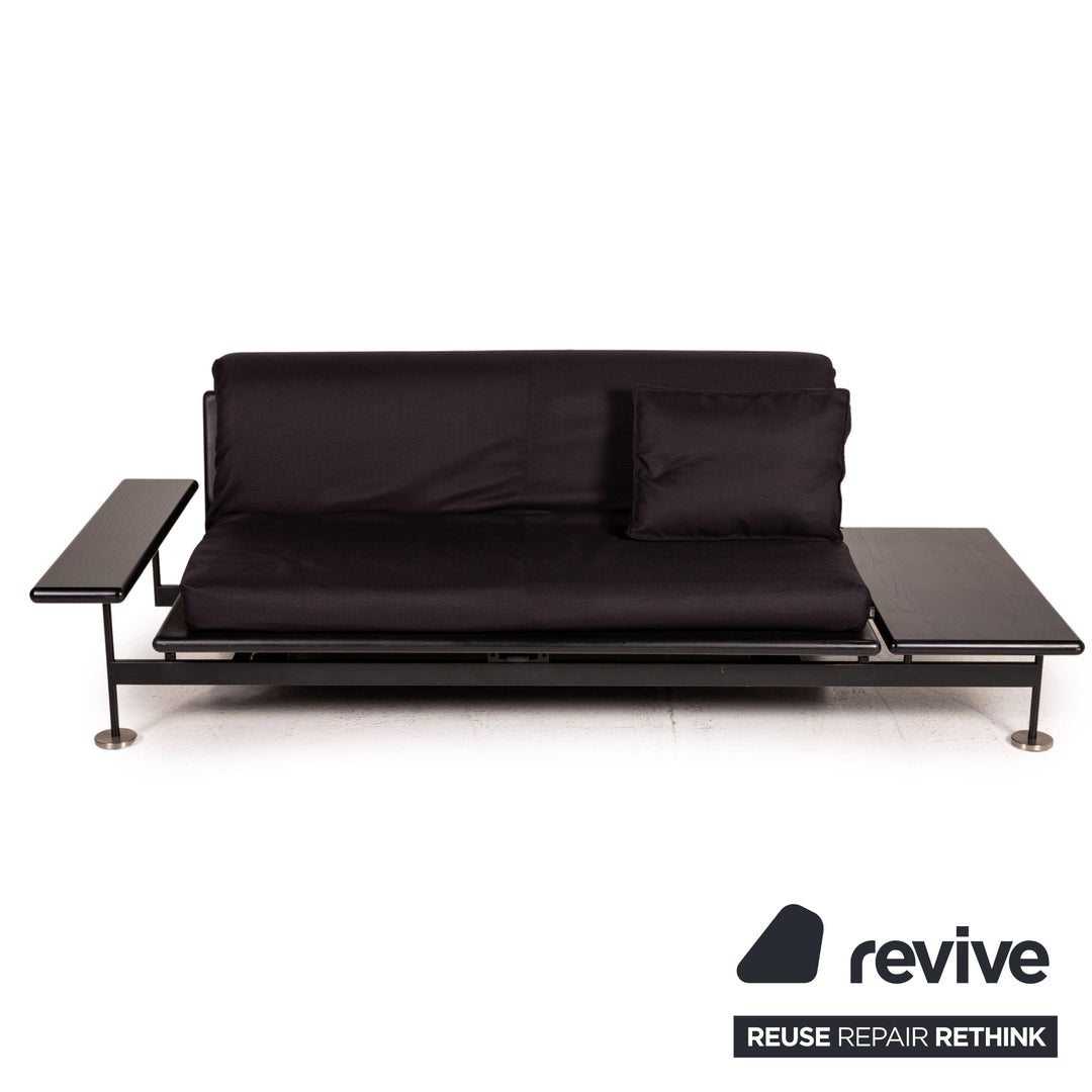 Arflex Pepper Stoff Schlafsofa Schwarz Dreisitzer Sofa Couch