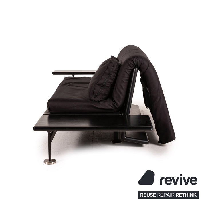 Arflex Pepper Stoff Schlafsofa Schwarz Dreisitzer Sofa Couch