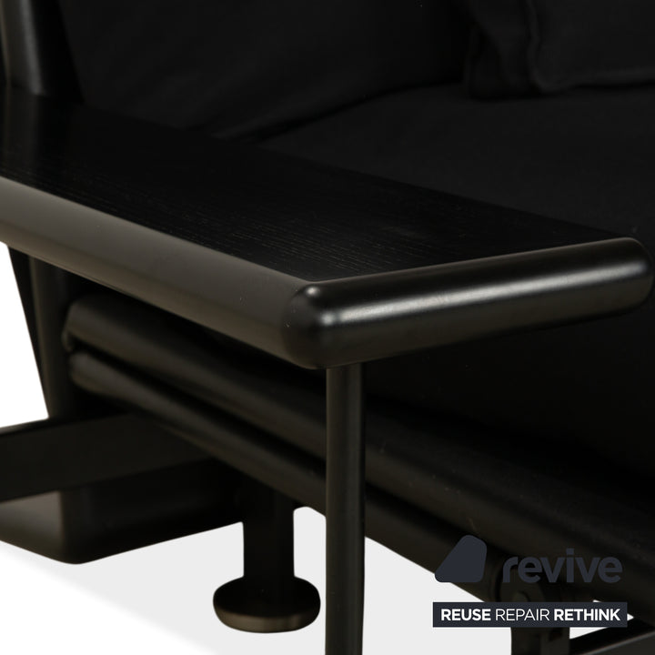 Arflex Pepper Stoff Stoff Dreisitzer Schwarz Schlafsofa Couch
