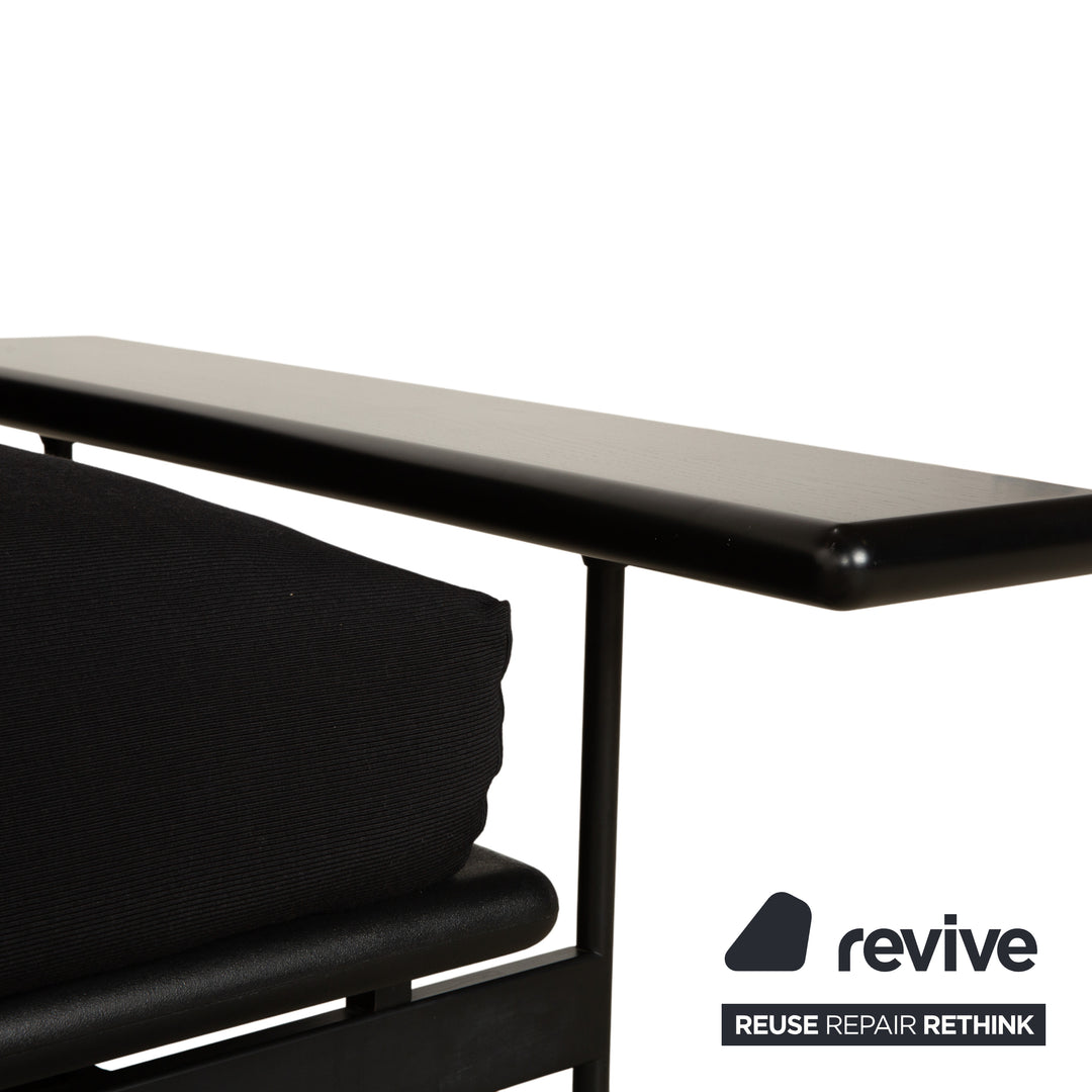 Arflex Pepper Stoff Stoff Dreisitzer Schwarz Schlafsofa Couch