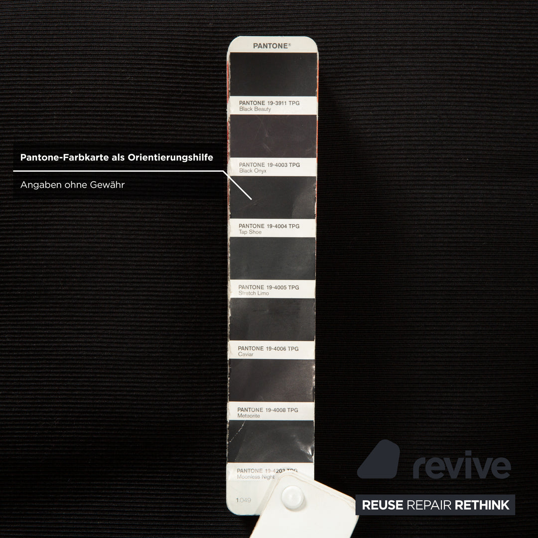 Arflex Pepper Stoff Stoff Dreisitzer Schwarz Schlafsofa Couch