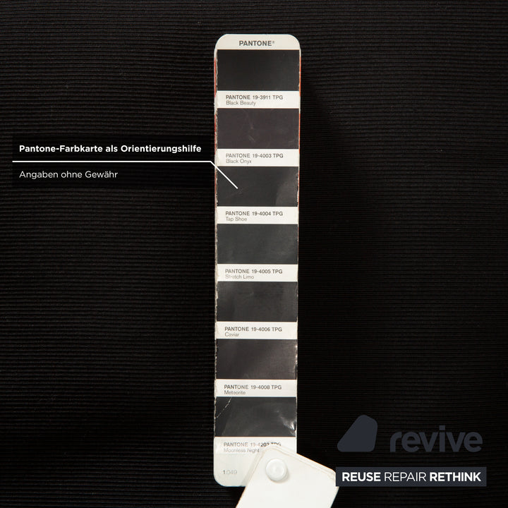 Arflex Pepper Stoff Stoff Dreisitzer Schwarz Schlafsofa Couch