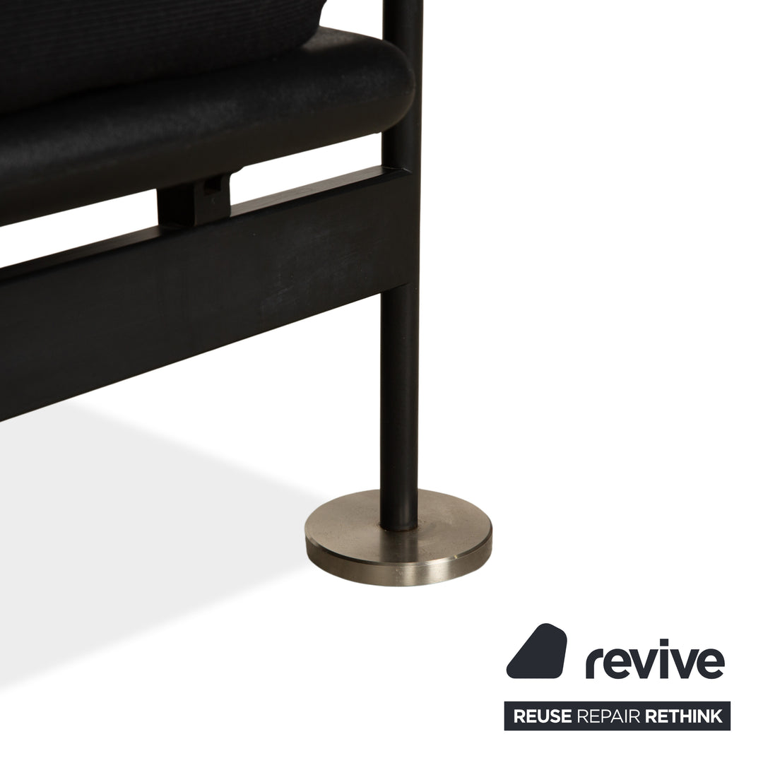 Arflex Pepper Stoff Stoff Dreisitzer Schwarz Schlafsofa Couch