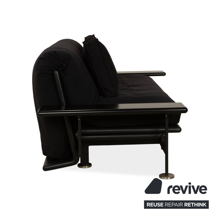 Arflex Pepper Stoff Stoff Dreisitzer Schwarz Schlafsofa Couch