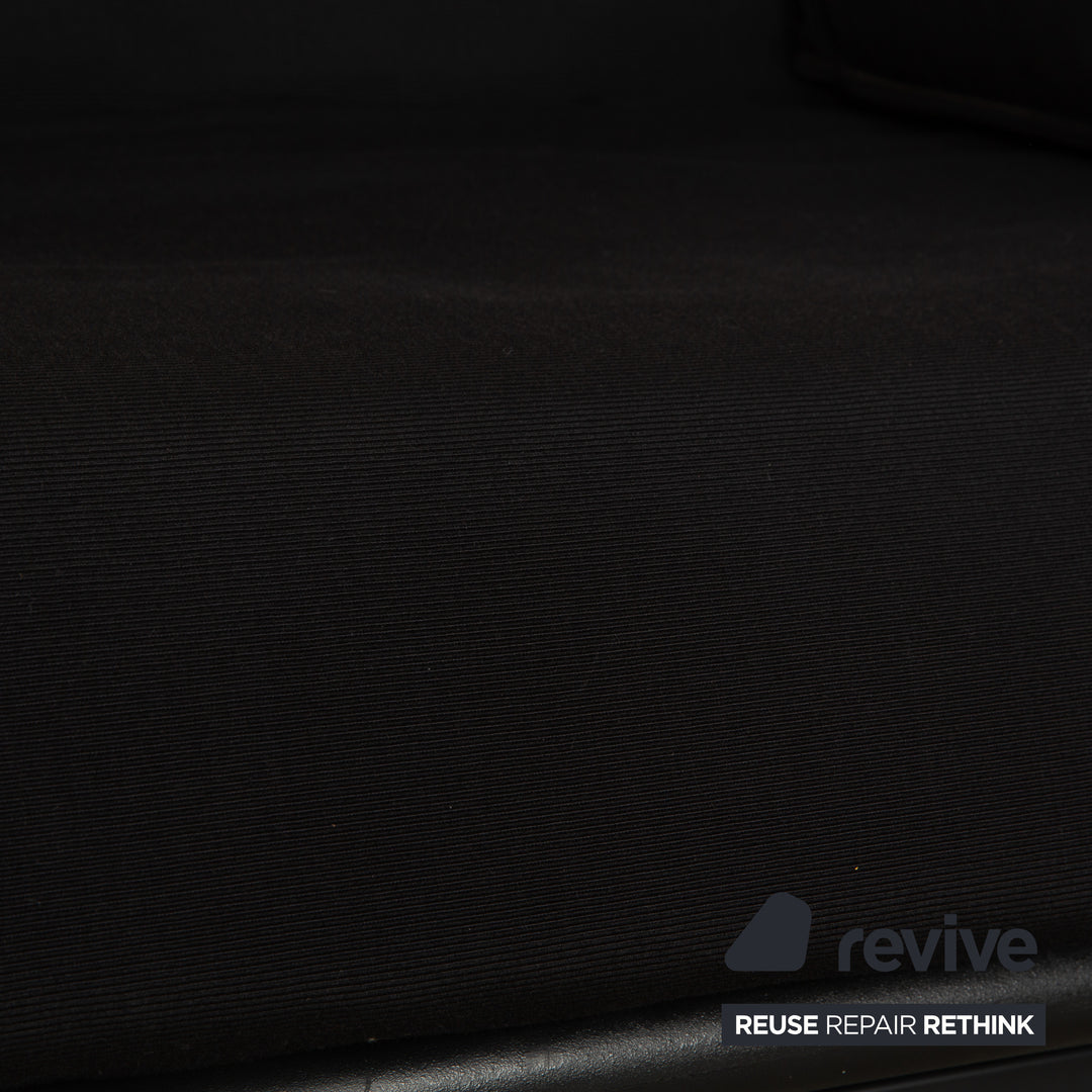 Arflex Pepper Stoff Stoff Dreisitzer Schwarz Schlafsofa Couch
