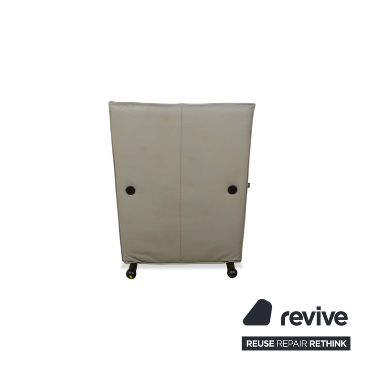 Fauteuils Arflex T-Line 4x cuir gris noir