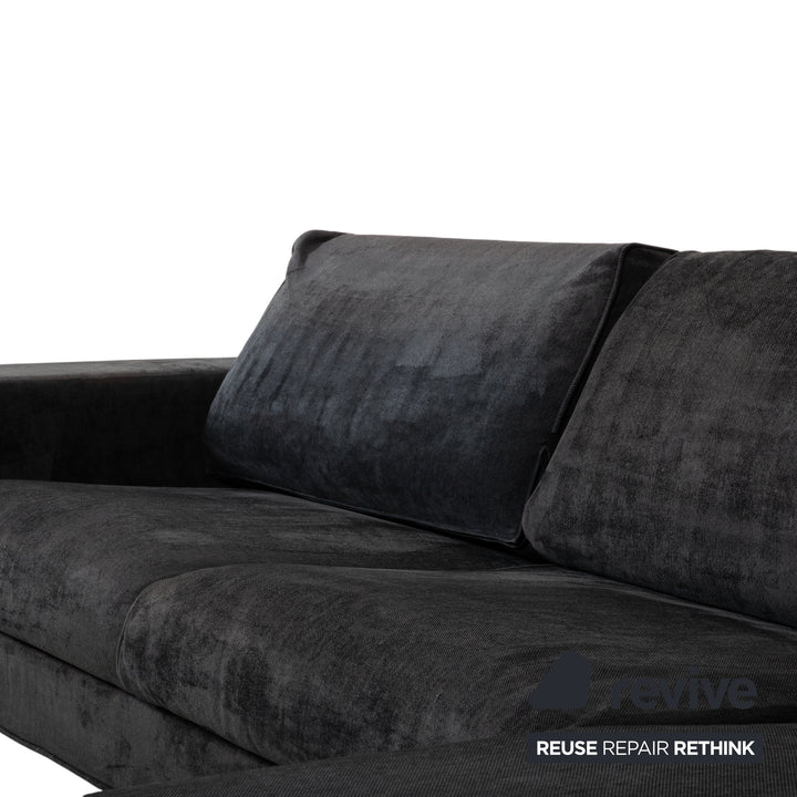 arketipo Stoff Ecksofa Grau Blau Sofa Couch