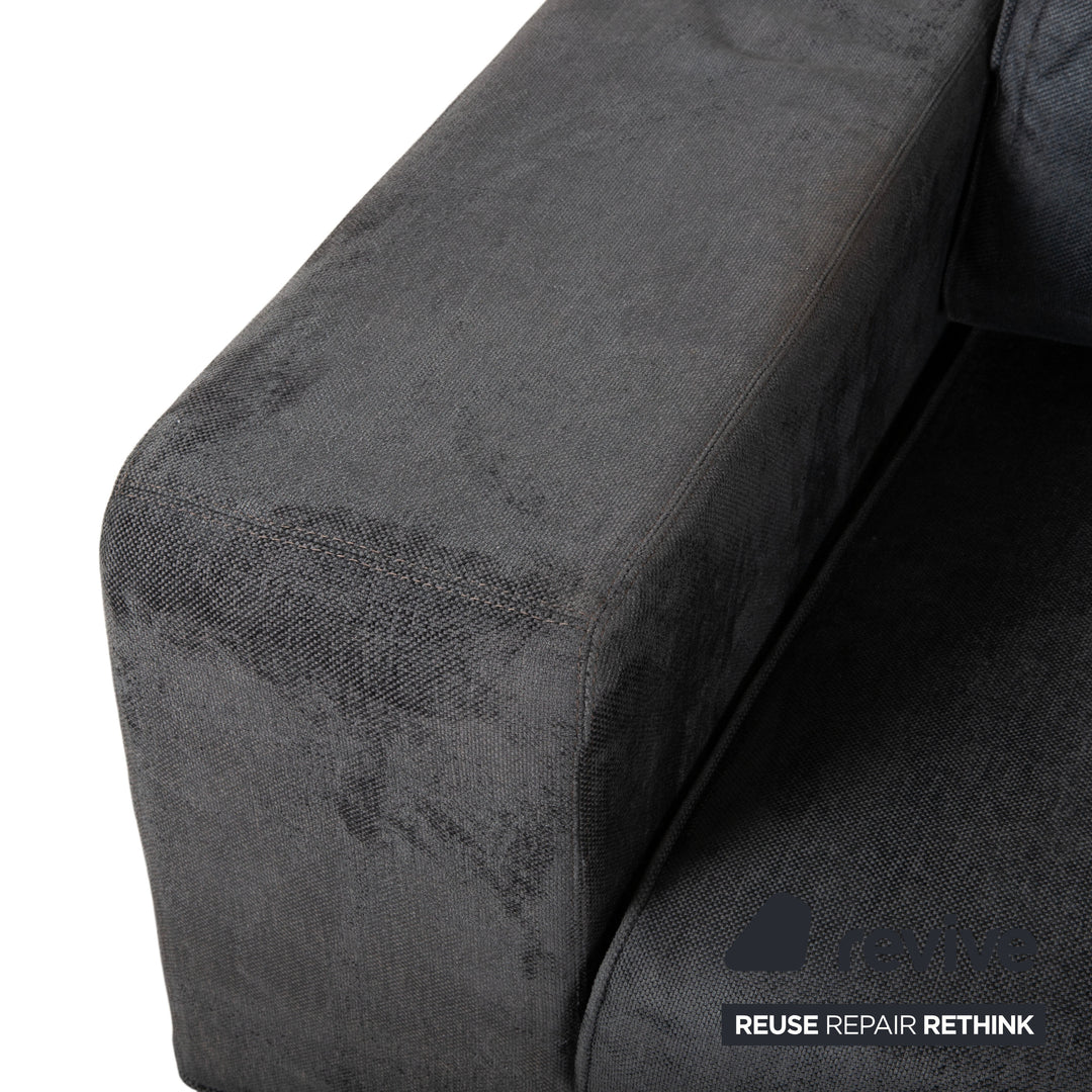 arketipo Stoff Ecksofa Grau Blau Sofa Couch