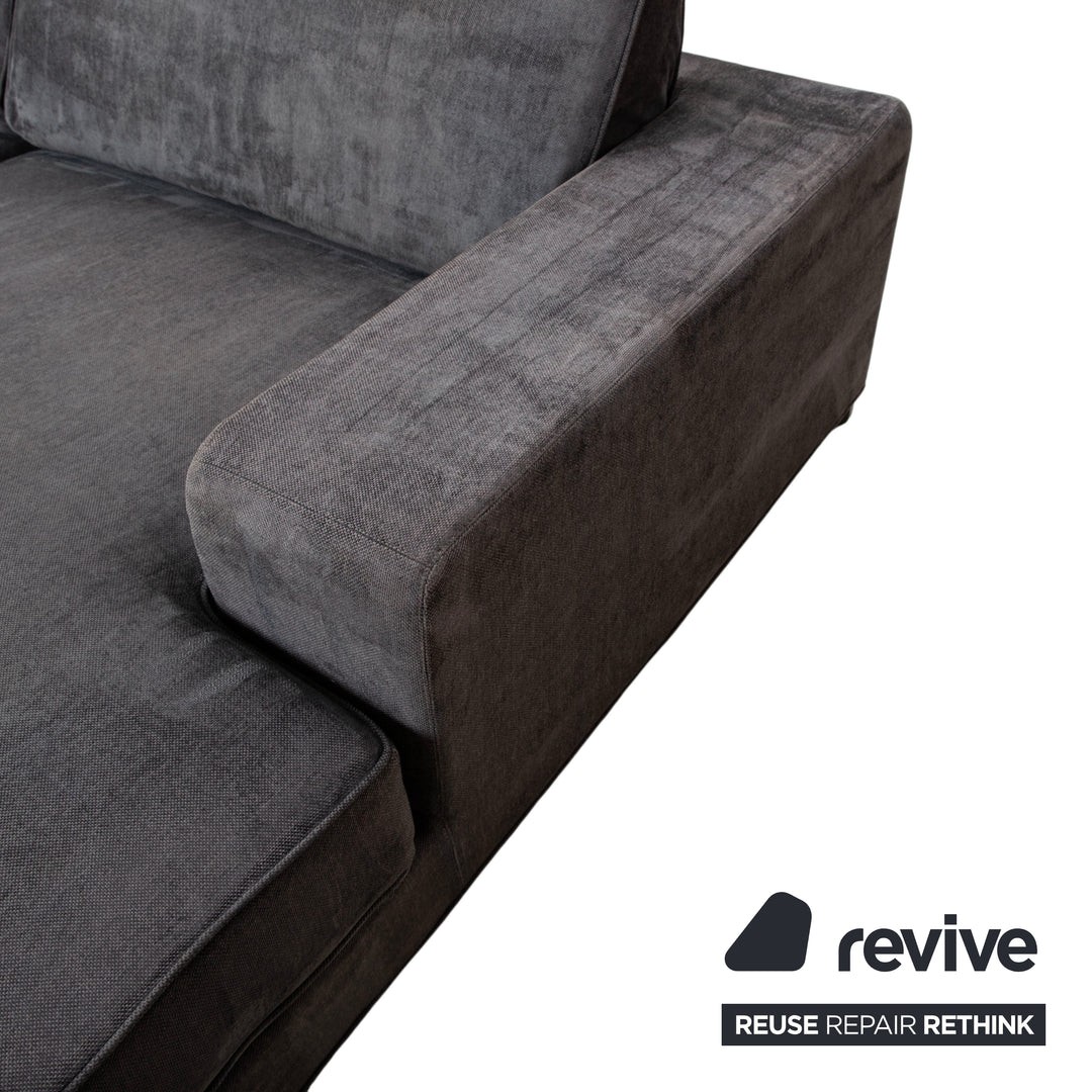 arketipo Stoff Ecksofa Grau Blau Sofa Couch