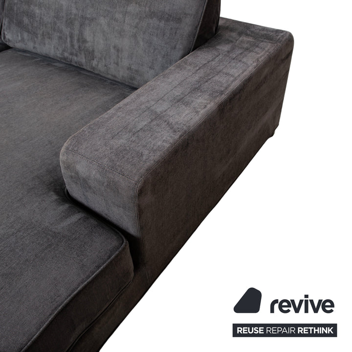 arketipo Stoff Ecksofa Grau Blau Sofa Couch